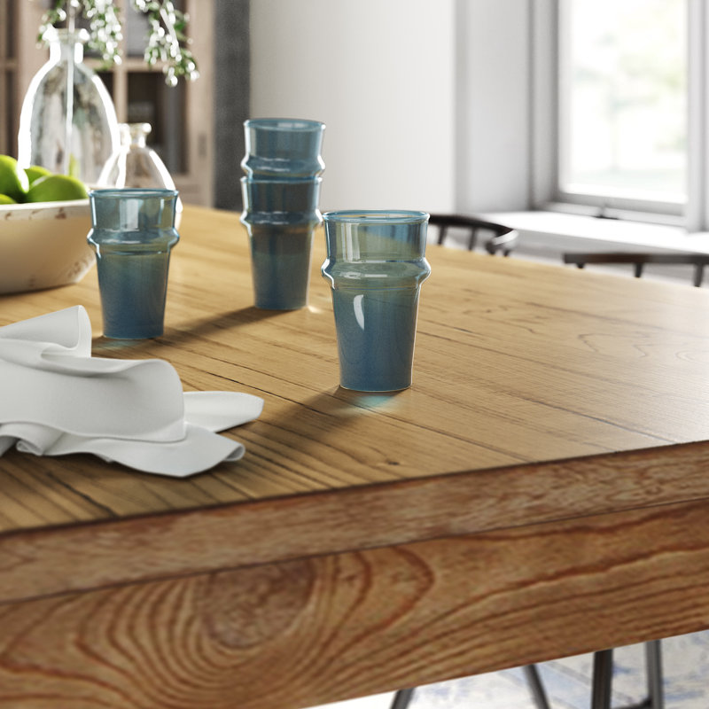 Benham 8 oz. Handmade Drinking Glass Set, Blue