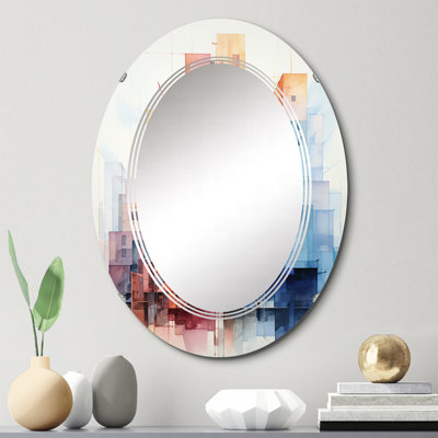 Wasat - Miroir mural moderne ovale