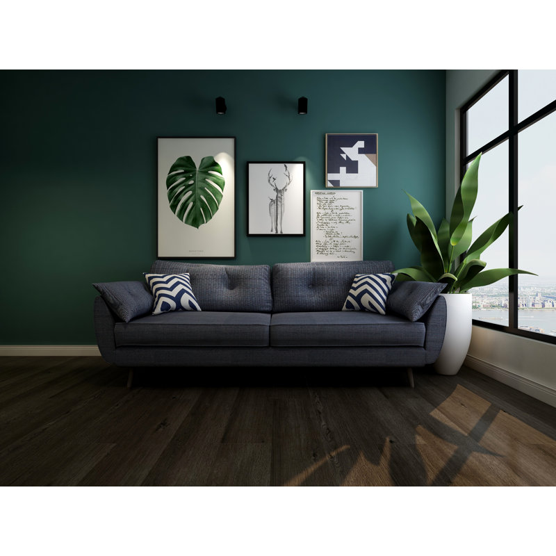 Madison 9" x 60" x 8mm/28mil Waterproof Luxury Vinyl Plank Flooring, Noble Black Oak