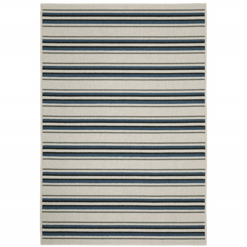 Musgrove Geometric Indoor / Outdoor Rug, Rectangle 6'7" x 9'2"
