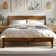 Acacia Premium Emery Solid Wood Platform Bed Frame with Headboard Included, No Box Spring Needed, Weight Capacity 800lb.