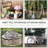 Dark Gray Carport Canopy, 9' X 8', Heavy Duty With Pe Cover And Easy Entry For Motorcycle Garden Tools Portable Tent, Access,