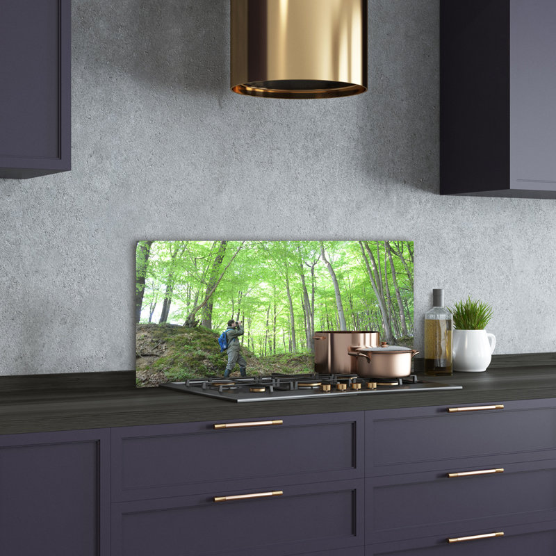 50cm W x 100cm L Glass Peel and Stick Panel