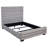 Grey Upholstered Queen Bed