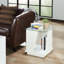 Glass Top Floor Shelf End Table-29352283