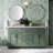 Kate Solid Wood Double Bathroom Vanity with 1.5'' Carrara Marble Top-806459368-812777083