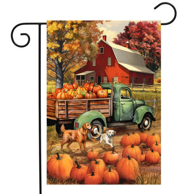 Autumn Farm Garden Flag
