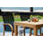 Anautica 6 - Person Teak Solid Wood Patio Dining Set Umbrella Hole Included Rectangular Table