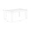 MERANO DINING TABLE - BLACK - 70"-638096400