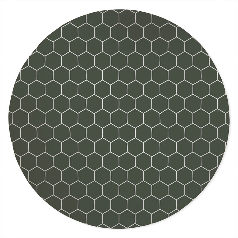 Tapis d'extérieur antidérapant Comb, Rond 5 pi
