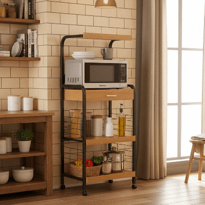 Knudsen Stand 61" Kitchen Pantry by Latitude Run