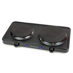 2000W Portable Electric Hot Plate Double 6in Burning Plates Stove Kitchen  Cooker