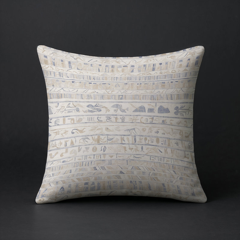 Coussin décoratif intérieur et extérieur Modern, Gris abstrait 87, Carré 16 po