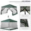 Tente à auvent inclinable avec filet Outsunny Outsunny-111086229