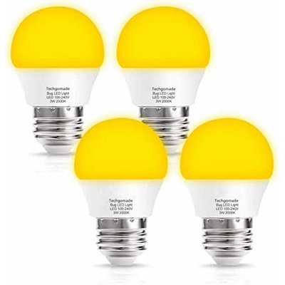 3 watts (25 watts équivalents), ampoule DEL G45, à intensité variable, lumière du jour (2000K) E26 / base moyenne (standard)