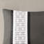 Édredon pour chambre 8 pièces gris foncé foncé - Broderie décorative transitionnelle paisible