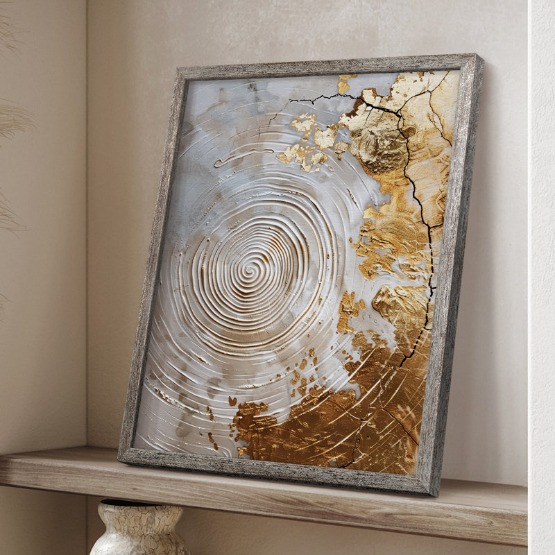 ABSTRACT Series CXLVI, reproduction encadrée - bois massif, H 11 po x l 9 po