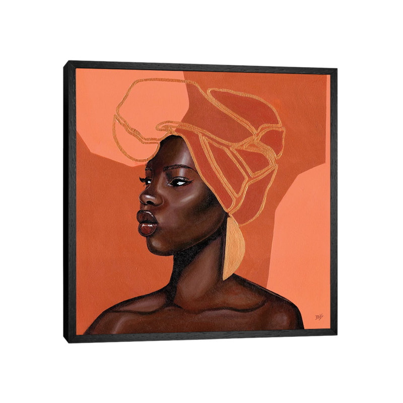 Adah by Bria Nicole - Print on Canvas, Black Framed Canvas, 45.72 cm H x 45.72 cm W