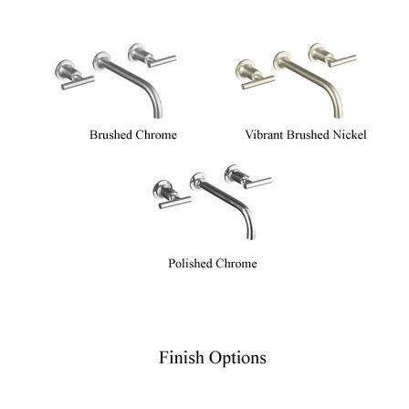 Purist Two-Handle Wall-Mount Bathroom Faucet Trim with 9" Spout and Lever Handles