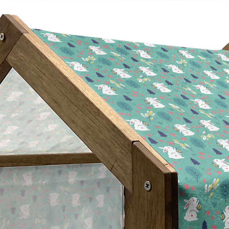 Niche pour chien en bois, H 25,59 po x l 29,53 po x P 21,65 po