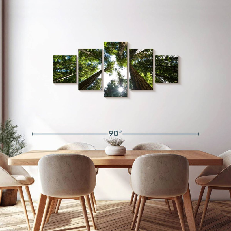 Low Angle Cedar Trees, 30" H x 68" W