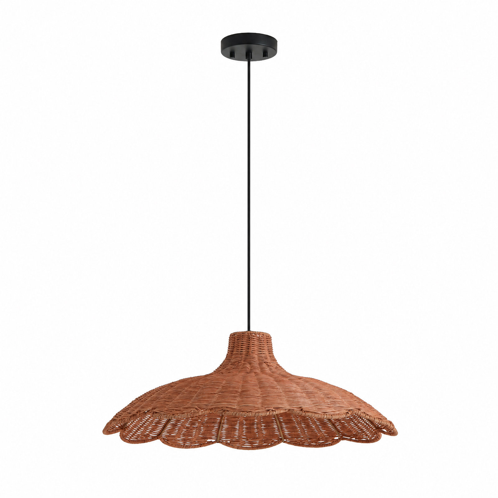 1-light Rattan Pendant Light