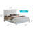 Stylish White Transitional Bedroom Bed