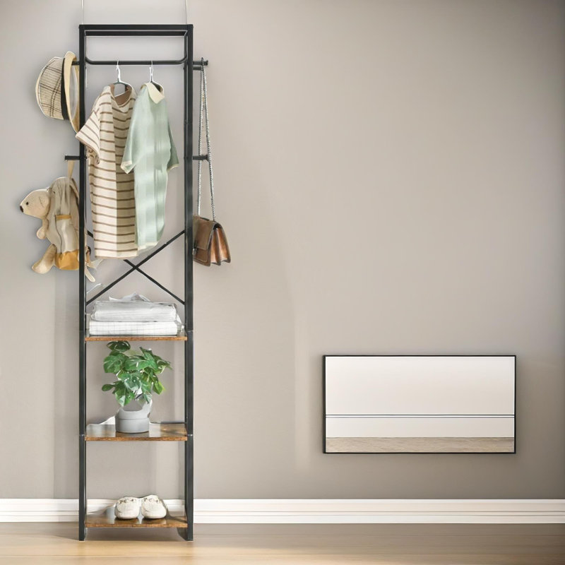 Freestanding 8 - Hook Coat Rack