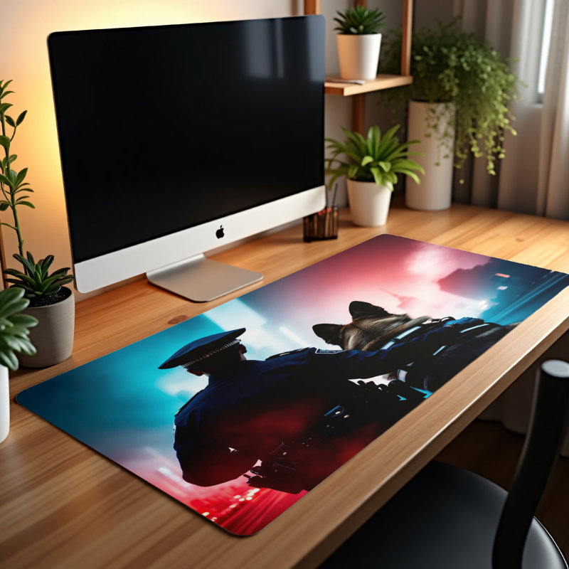 Polyester Desk Pad, 14.4x12.1