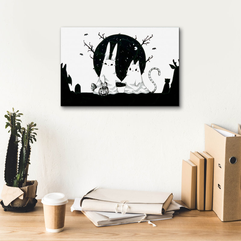 «Sœurs fantômes» par Avery Multe, H 12 po x l 18 po x P 0,75 po