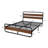 Darlicia Metal Platform Bed with Wood Headboard and Footboard, No Box Spring Needed,-436345359-442481376