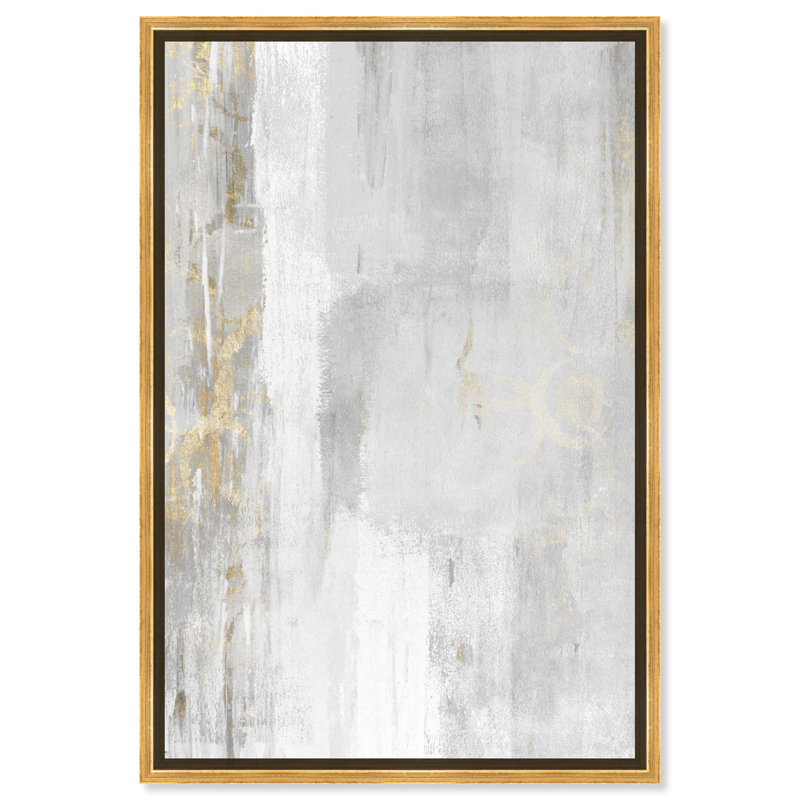 " Abstract Elegance ", 30.5" H x 24.5" W x 1.5" D, Gold Framed Canvas