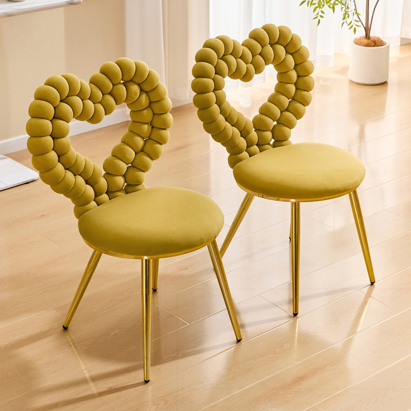Chaise 2 pièces Heart Bubble, Jaune
