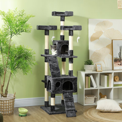Arbre à chat et centre d'activité multi-niveau Harbaugh