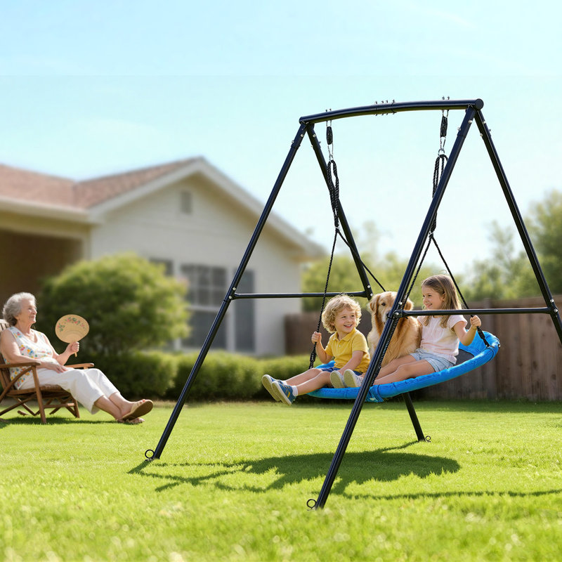 VEVOR Steel Swing Set