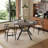 42.5-58.2 Inch Extendable Round Dining Table With Storage Shelf For 4-6 People-1252142057