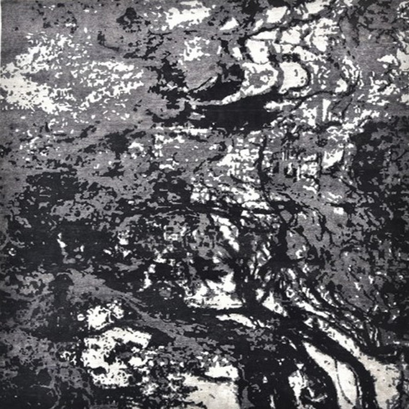 Abstract Indoor Rug, Square 6'