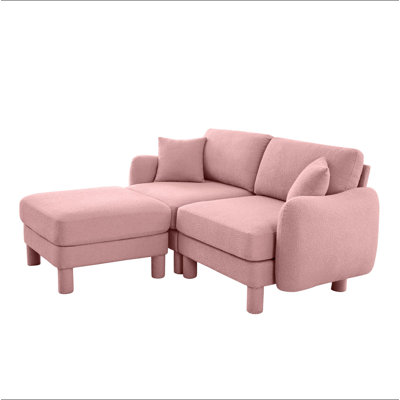 Canapé modulaire à 2 places pour la causeuse en tissu Boucle
