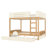 Car-shaped Queen Over Queen Bunk Bed With Trundle，wood Bunk Bed With Built-in Bookshelf And High Safety Guardrail, Stable Non-squeaking Bunk Bed Frame For Kids, Teens And Adults, Natural＆beige-1094728840-1094728844