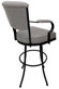 Winston Porter Riggins Swivel Upholstered Counter Stool | Wayfair