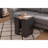 Elegant Side Table, Sapphire & Anthracite, 15.2 x 16.5 x 19.7 inches | 100% Melamine Coated Particle Board, Thickness: 0.7 inches | Ideal for Living Room, Bedroom, or Home Office | Stylish & Durable Design