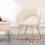 Fauteuil demi-tonneau en velours-87082133