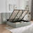 Upholstered Lift Storage Bed Frame with Hotel-Style Headboard, Queen Size & King Size Bed Frame, Sprung  Slats, Velvet Headboard and Drawers, Gas Lift Hydraulic Support, No Box Spring Needed-919297655-919297653