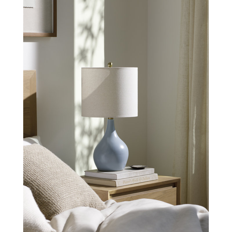 Jeselle Ceramic Table Lamp, Blue