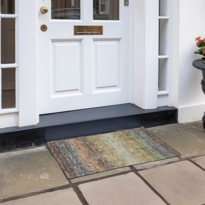 Tapis d'intérieur antidérapant Neysa, Rectangle 1 pi 8 po x 2 pi 6 po