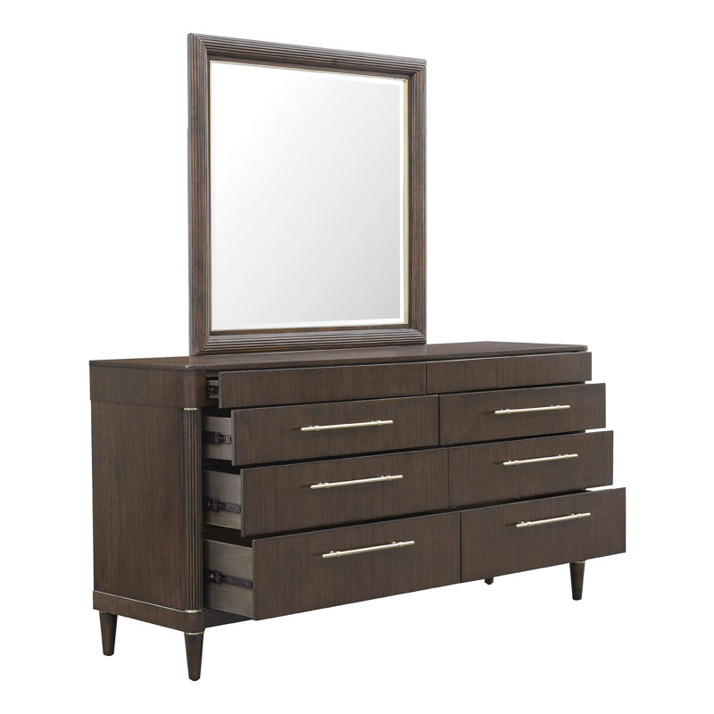 Commode 8 tiroirs avec miroir