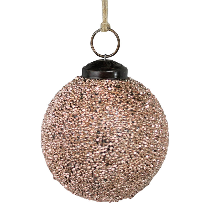 3'' Glass Trees & Wreaths Ball Ornament