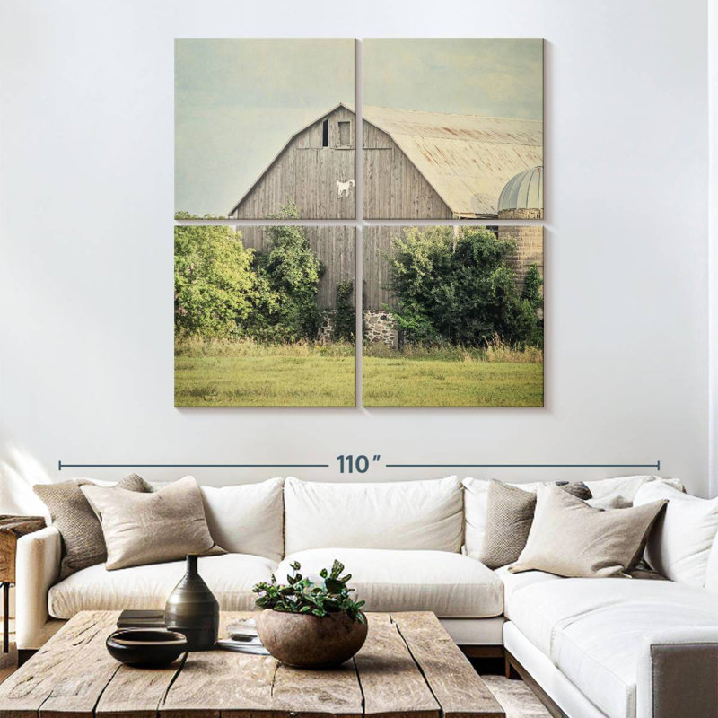 Late Summer Barn II, 74" H x 74" W