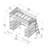 Classic Twin High Loft with Wraparound Desk
