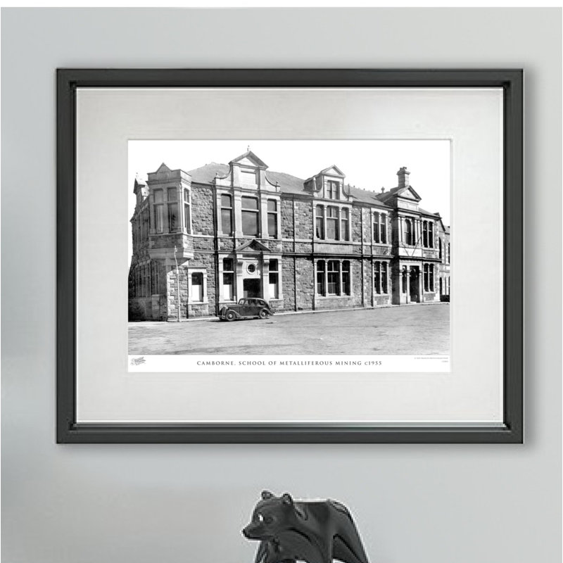 Camborne, School Of Metalliferous Mining C1955 - Single Picture Frame Print, 40cm H x 50cm W x 2.3cm D